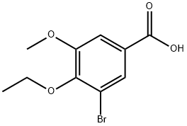 3-溴-4-乙氧基-5-甲氧基-苯甲酸 结构式