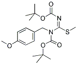 N,N'-BIS(TERT-BUTOXYCARBONYL)-N-PARAMETHOXYBENZYL-S-METHYL-ISOTHIOUREA 结构式