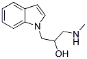 1-INDOL-1-YL-3-METHYLAMINO-PROPAN-2-OL 结构式