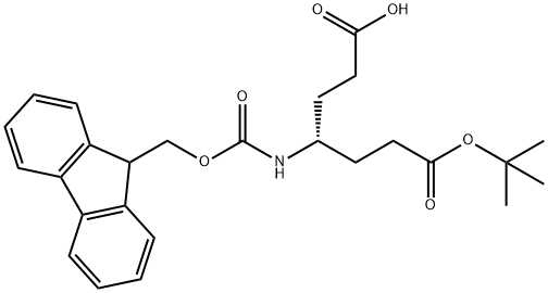 (R)-FMOC-4-AMINO-PIMELIC ACID 1-TERT-BUTYL ESTER 结构式