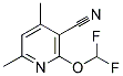 2-DIFLUOROMETHOXY-4,6-DIMETHYL-NICOTINONITRILE 结构式