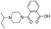 2-[(4-SEC-BUTYLPIPERAZIN-1-YL)CARBONYL]BENZOIC ACID 结构式