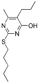 6-METHYL-2-(PENTYLTHIO)-5-PROPYLPYRIMIDIN-4-OL 结构式