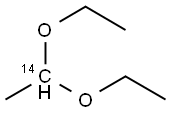 ACETALDEHYDE [1-14C] DIETHYLACETAL 结构式