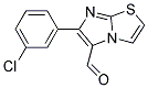 6-(3-CHLORO-PHENYL)-IMIDAZO[2,1-B]THIAZOLE-5-CARBALDEHYDE 结构式