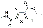 2-AMINO-4-METHYL-5-METHYLCARBAMOYL-THIOPHENE-3-CARBOXYLIC ACID ETHYL ESTER 结构式