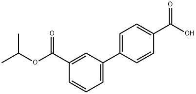 BIPHENYL-3,4'-DICARBOXYLIC ACID 3-ISOPROPYL ESTER 结构式