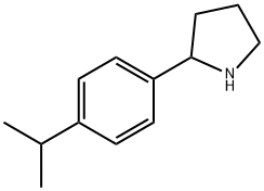 2-[4-(丙-2-基)苯基]吡咯烷 结构式