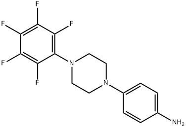 4-[4-(PENTAFLUOROPHENYL)PIPERAZIN-1-YL]ANILINE 结构式