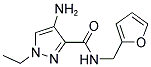 4-AMINO-1-ETHYL-1H-PYRAZOLE-3-CARBOXYLIC ACID (FURAN-2-YLMETHYL)-AMIDE 结构式