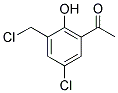 1-(5-CHLORO-3-CHLOROMETHYL-2-HYDROXY-PHENYL)-ETHANONE 结构式