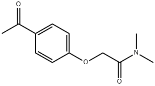 2-(4-乙酰苯氧基)-N,N-二甲基乙酰胺 结构式