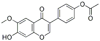 4'-ACETOXY-7-HYDROXY-6-METHOXYISOFLAVONE 结构式
