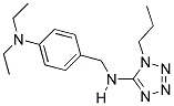 N-(4-(DIETHYLAMINO)BENZYL)-1-PROPYL-1H-TETRAZOL-5-AMINE 结构式