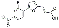 (2E)-3-[5-(2-BROMO-4-NITROPHENYL)-2-FURYL]ACRYLIC ACID 结构式