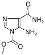 METHYL 5-AMINO-4-(AMINOCARBONYL)-1H-IMIDAZOLE-1-CARBOXYLATE 结构式