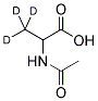 N-ACETYL-DL-ALANINE-3,3-3-D3 结构式