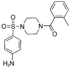 4-([4-(2-METHYLBENZOYL)PIPERAZIN-1-YL]SULFONYL)ANILINE 结构式