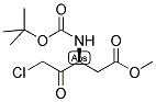 3(S)-TERT-BUTOXYCARBONYLAMINO-5-CHLORO-4-OXO-PENTANOIC ACID METHYL ESTER 结构式