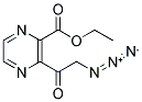 3-(2-Azido-acetyl)-pyrazine-2-carboxylic acid ethyl ester 结构式