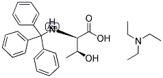 N-ALPHA-TRITYL-D-THREONINE TRIETHYLAMINE 结构式