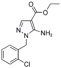 5-AMINO-1-(2-CHLORO-BENZYL)-1H-PYRAZOLE-4-CARBOXYLIC ACID ETHYL ESTER 结构式