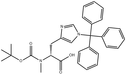 BOC-D-MEHIS(TRT)-OH 结构式