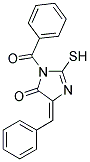 3-BENZOYL-5-BENZYLIDENE-2-MERCAPTO-3,5-DIHYDRO-IMIDAZOL-4-ONE 结构式