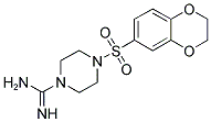 4-(2,3-DIHYDRO-BENZO[1,4]DIOXINE-6-SULFONYL)-PIPERAZINE-1-CARBOXAMIDINE 结构式