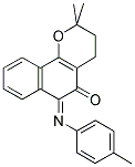 2,2-DIMETHYL-(Z)-6-(4-METHYLPHENYLIMINO)-3,4,5,6-TETRAHYDRO-2H-NAPHTO[1,2-B]OXIN-5-ONE 结构式