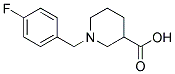 1-(4-FLUORO-BENZYL)-PIPERIDINE-3-CARBOXYLIC ACID 结构式