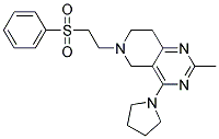 2-METHYL-6-[2-(PHENYLSULFONYL)ETHYL]-4-PYRROLIDIN-1-YL-5,6,7,8-TETRAHYDROPYRIDO[4,3-D]PYRIMIDINE 结构式