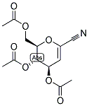 4,5,7-TRI-O-ACETYL-2,6-ANHYDRO-3-DEOXY-D-LYXO-HEPT-2-ENONONITRILE 结构式