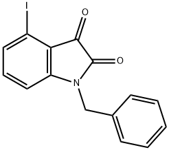 1-Benzyl-4-iodo-1H-indole-2,3-dione 结构式