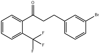 3-(3-Bromophenyl)-2'-trifluoromethylpropiophenone 结构式