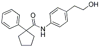 N-(4-(2-HYDROXYETHYL)PHENYL)(PHENYLCYCLOPENTYL)FORMAMIDE 结构式
