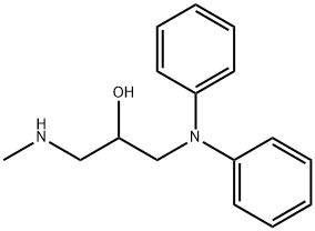 1-(二苯基氨基)-3-(甲基氨基)丙-2-醇 结构式
