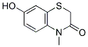 7-HYDROXY-4-METHYL-2H-1,4-BENZOTHIAZIN-3(4H)-ONE 结构式