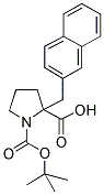 BOC-ALPHA-(2-NAPHTHYLMETHYL)-(D,L)-PROLINE 结构式