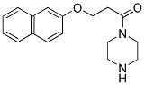 3-(NAPHTHALEN-2-YLOXY)-1-PIPERAZIN-1-YL-PROPAN-1-ONE 结构式