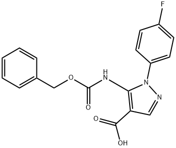 5-(((Benzyloxy)carbonyl)amino)-1-(4-fluorophenyl)-1H-pyrazole-4-carboxylicacid