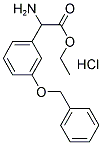 AMINO-(3-BENZYLOXY-PHENYL)-ACETIC ACID ETHYL ESTER HCL 结构式