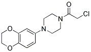 2-CHLORO-1-[4-(2,3-DIHYDRO-BENZO[1,4]DIOXIN-6-YL)-PIPERAZIN-1-YL]-ETHANONE 结构式