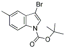 3-BROMO-5-METHYLINDOLE-1-CARBOXYLIC ACID TERT-BUTYL ESTER 结构式