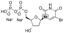 5-BROMO-2'-DEOXY-URIDINE-5'-DIPHOSPHATE, SODIUM SALT 结构式