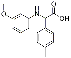 (3-Methoxy-phenylamino)-p-tolyl-acetic acid 结构式