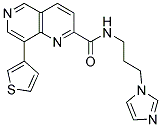 N-[3-(1H-IMIDAZOL-1-YL)PROPYL]-8-THIEN-3-YL-1,6-NAPHTHYRIDINE-2-CARBOXAMIDE 结构式
