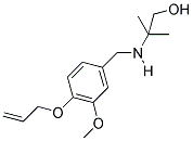 2-([4-(ALLYLOXY)-3-METHOXYBENZYL]AMINO)-2-METHYLPROPAN-1-OL 结构式