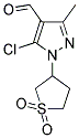 5-CHLORO-1-(1,1-DIOXIDOTETRAHYDROTHIEN-3-YL)-3-METHYL-1H-PYRAZOLE-4-CARBALDEHYDE 结构式