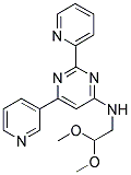 N-(2,2-DIMETHOXYETHYL)-2-PYRIDIN-2-YL-6-PYRIDIN-3-YLPYRIMIDIN-4-AMINE 结构式